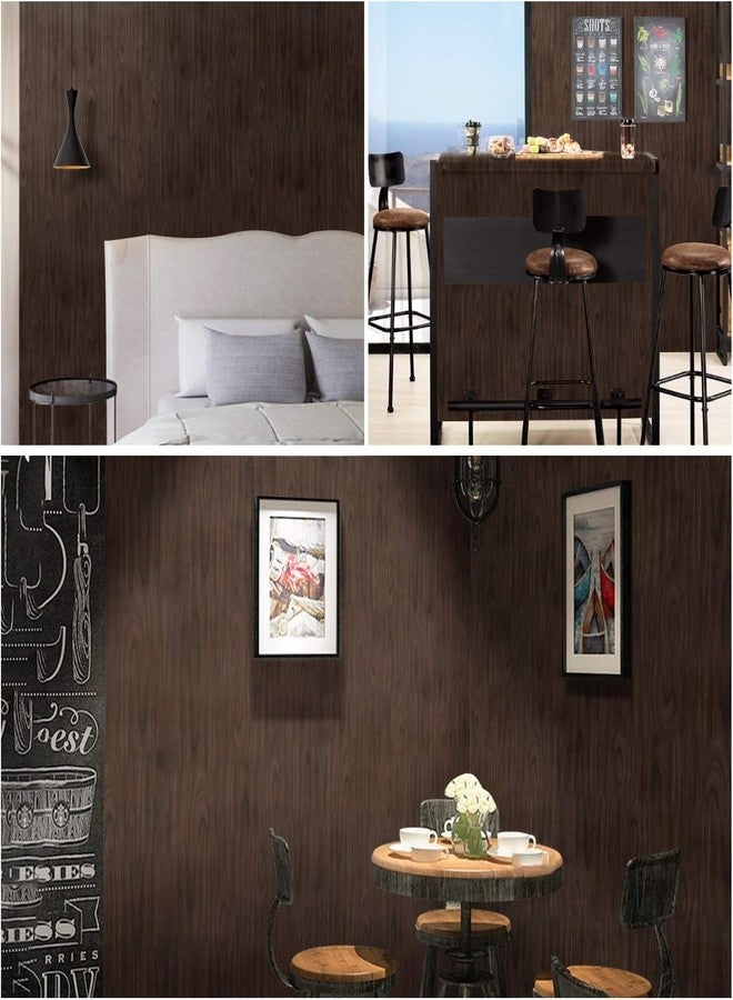 SUNBIRD Wood Wallpaper for Furniture, Almirah, Table Top, Wardrobe, Cupboard Decal Door Kitchen Wall Paper Sticker DIY PVC Self Liner Self Adhesive (Brown Chestnut, 60 x 254 cm) - Image 5